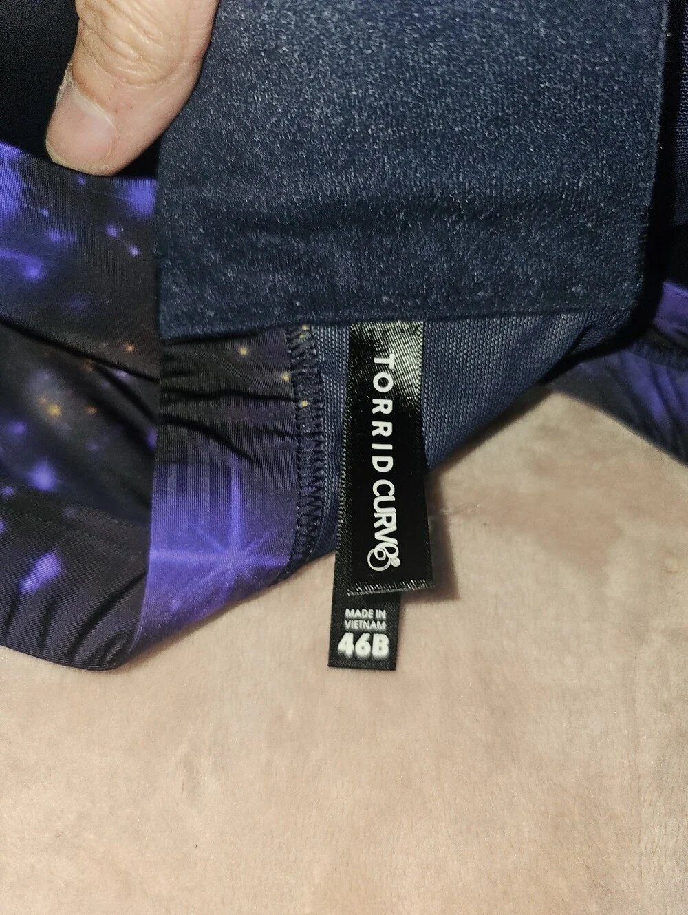 Torrid Bra 46B Purple Galaxy